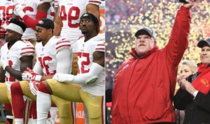 BREAKING NEWS: Andy Reid’s Controversial Decision: Chiefs Release Three Players for Kneeling During Anthem – ‘Stand for the Game, Not Against the Anthem’.