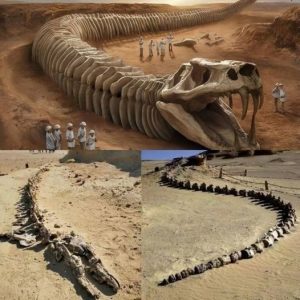 HOT NEWS: Giant 82-Foot Serpent Skeleton Unearthed Near Sahara Desert.