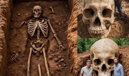 The Unearthed Enigma: 5,500-Year-Old Grave Reveals Ancient Giant with a Towering 10-Meter Skeleton.