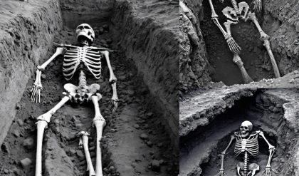 Unveiling Giants: Archaeological Discoveries Reveal Skeletons, Illuminating Earth's Ancient Behemoths.