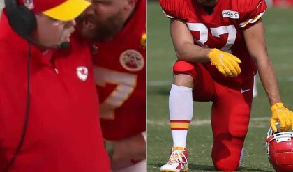 HOT NEWS: Following Travis Kelce's Example, Chiefs Teamwide Refuses to Kneel During Anthem.