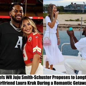 BREAKING NEWS: Chiefs WR Juju Smith-Schuster Proposes to Longtime Girlfriend Laura Kruk During a Romantic Getaway.