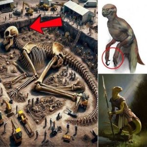 Ancient Wonders Unveiled: Archaeologists Discover Mysterious Dinosaur-Human Hybrid Civilization!..