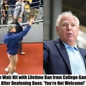 BREAKING NEWS: Tim Walz Hit with Lifetime Ban from College Games After Deafening Boos: 'You’re Not Welcome!'..