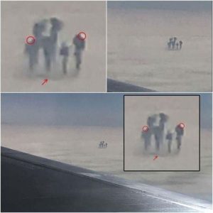 Avistamiento increíble: ¡figuras misteriosas avistadas sobre las nubes durante el vuelo Varsovia-Londres!.